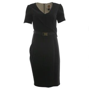 Nue by Shani Black Midi Dress